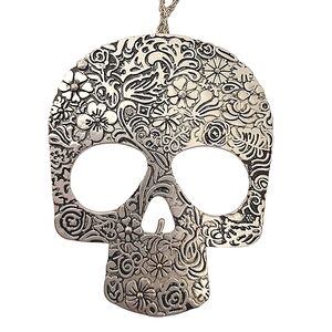 Sugar Skull Fashion Statement Necklace